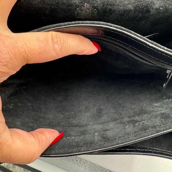 Launer London Traviata Top Handle Leather Bag Black - Picture 14 of 17